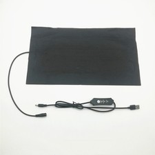 35x20CM Fabric+Carbon Fiber Pet Heating Warm Pad Controller Incubator Mat