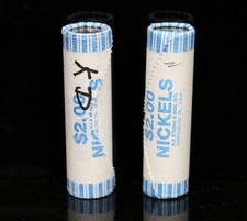 No Date Showing Jefferson Lewis & Clark Nickles NF String Rolls Free Shipp #1209