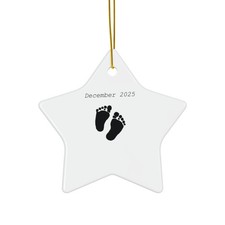 Baby Ornament  December 2025 Keepsake  Holiday Decor, Gift, Celebration