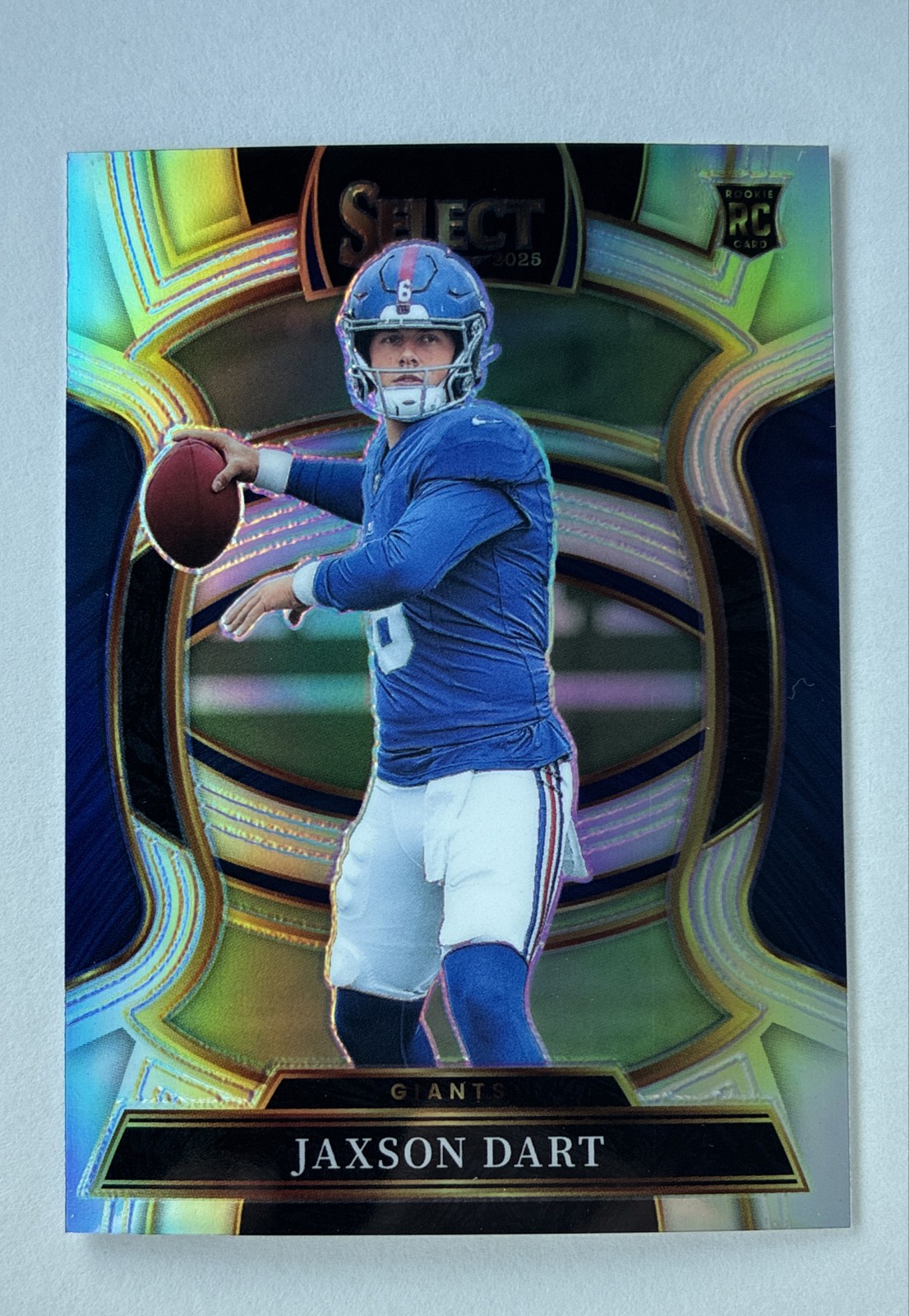 2025 Panini Select - Concourse Jaxson Dart #93 Silver Prizm (RC) New York Giants