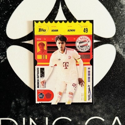 2024-25 Topps FC Bayern München Team Set - Adam Aznou Travel Titans Yellow /50