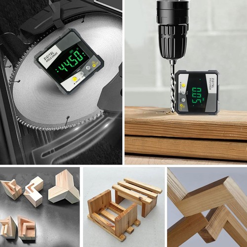 360° Magnetic Digital Laser Protractor Level Box Angle Finder Gauge Inclinomete - Picture 6 of 8
