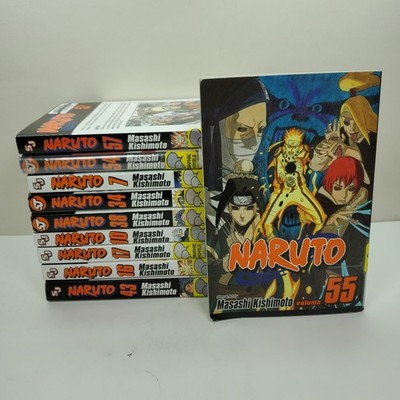 Naruto 10 Manga Lot English Vol 7 10 16 17 34 38 43 54 55 57 PB Set