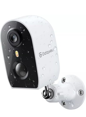 GALAYOU Überwachungskamera Outdoor kabellos - 2K batteriebetrieben WiFi Indoor CCTV