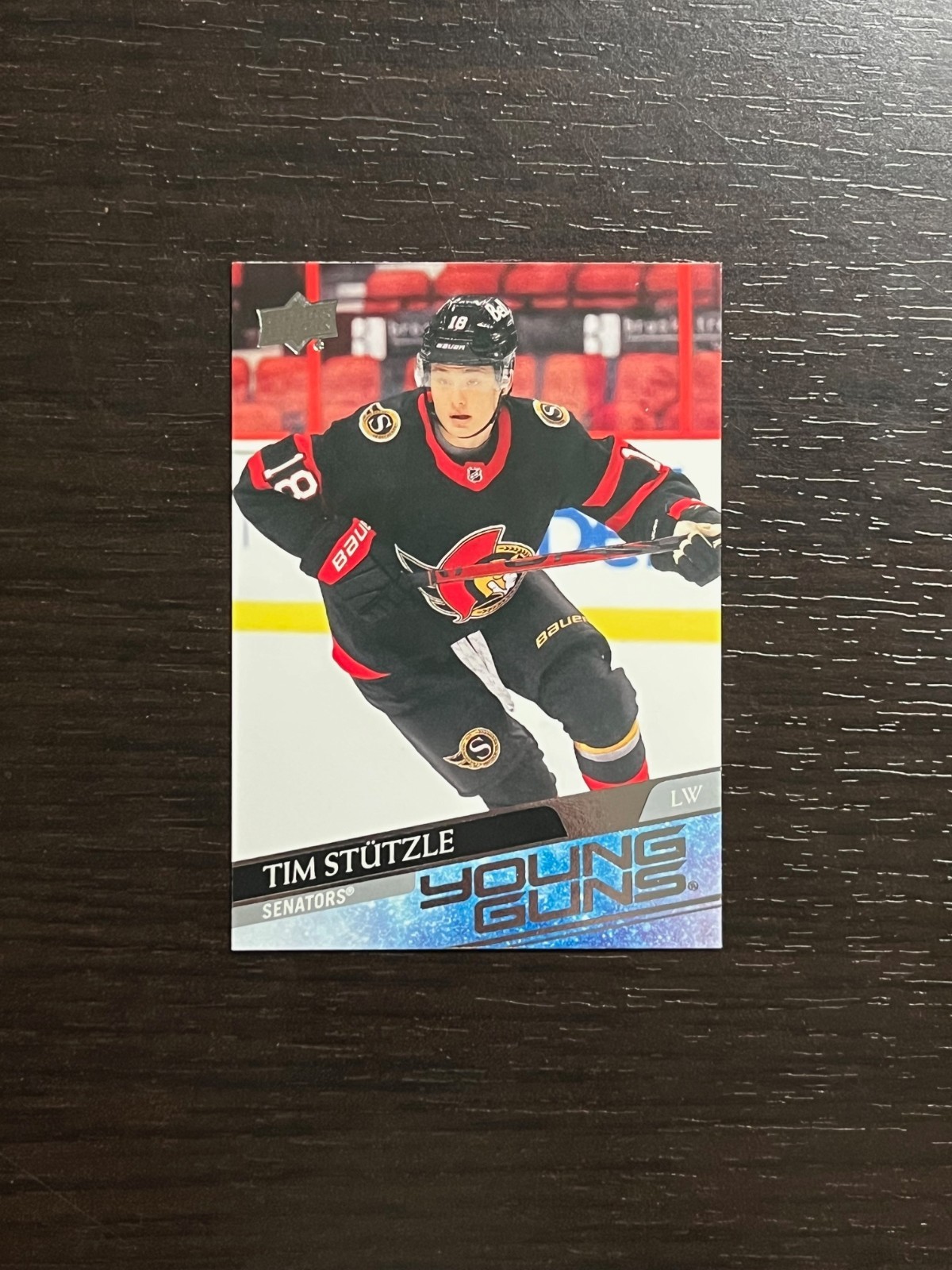 TIM STUTZLE 2020-21 Upper Deck Young Guns Rookie RC Card #482 Senators