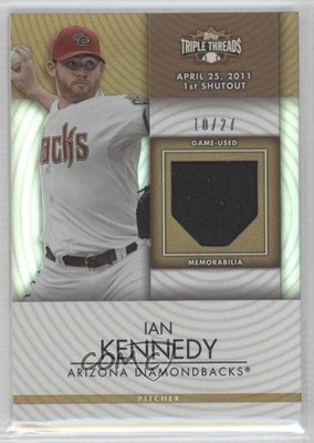 2012 Topps Triple Threads Unity Relics Sepia 10/27 Ian Kennedy #TTUR-192 0m0