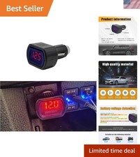 Universal Auto Digital Battery Voltage Meter - Real-time Monitoring For Cars