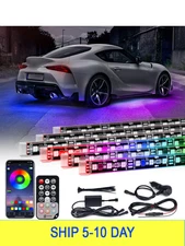 Xprite Car Underglow Light, 6 Pcs Under Glow Kit for Car with Dream Color Dancin