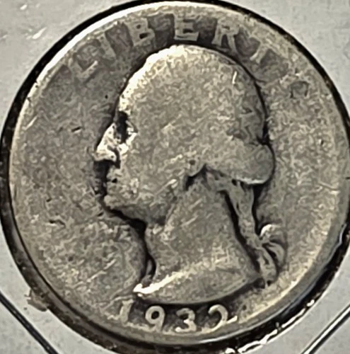 *SILVER* 1932  Washington Quarter - 1st Year Issued! 《Silver》