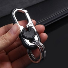 Business Car Keychain Double Ring  Keychain Car Key Holder Keys Organizer New