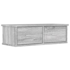 Wall-mounted Drawer Shelf Wall Rack Storage Cabinet Engineered Wood vidaXL