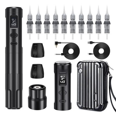 Biomaser Wireless Semi Permanent Make-up Maschine mit 2 Batterien, 10 Stück