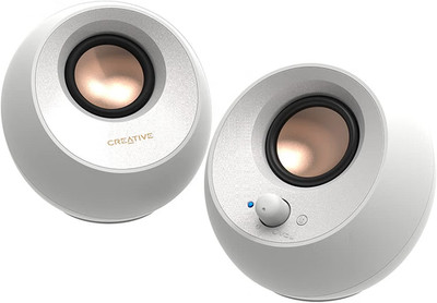 Creative Pebble V3 2.0 USB-C Computer Speaker System Bluetooth 5.0 White NEW!!!