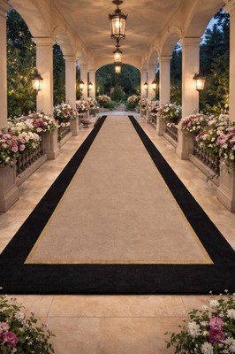 Hand Tufted Stair Runner Rug, Luxury Wool Carpet for Grand Staircase
