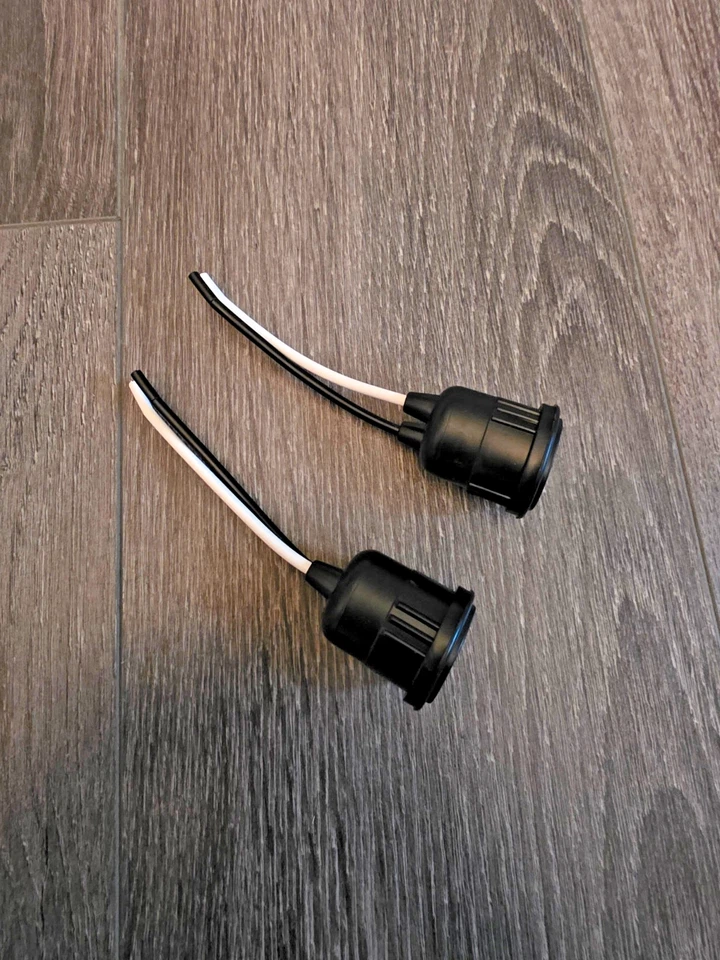 12pcs Lamp Base Waterproof Black Pigtail Lamp Holder Socket 250V 6A 12 E27 - Image 2 of 4