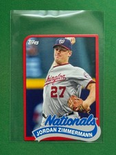 2014 Topps Baseball 1989 Topps Die Cut Minis #TM-95 Jordan Zimmermann