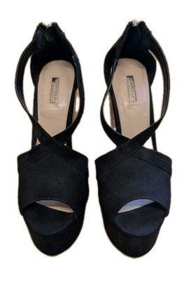 Neue Carvela Kurt Geiger schwarze Wildleder Plateau Schuhe, UK 6, EU 39, US 8, AU 7.
