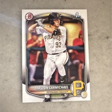 Topps 2025 Bowman Draft 1st Bowman Chrome Easton Carmichael #BDC-50 Pirates