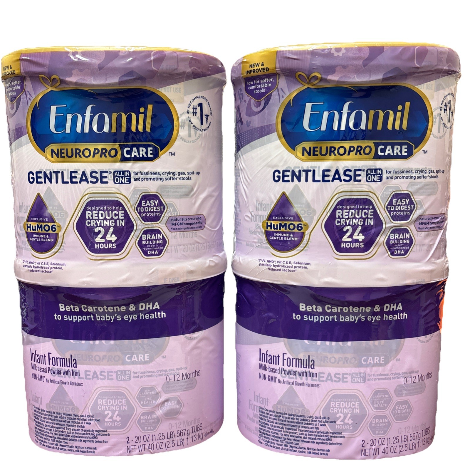 4-PACK Enfamil Gentlease Neuropro Care Infant Formula 20oz Each BB 12/2026