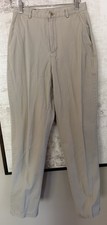 Lands End Womens 100 Cotton Khaki Pants Chinos Straight Size 4 Reg