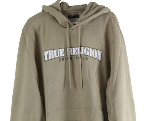 True Religion Herren Arch Hoodie Sweatshirt 2XL Travertin Neu mit Etikett - Bild 2 von 10
