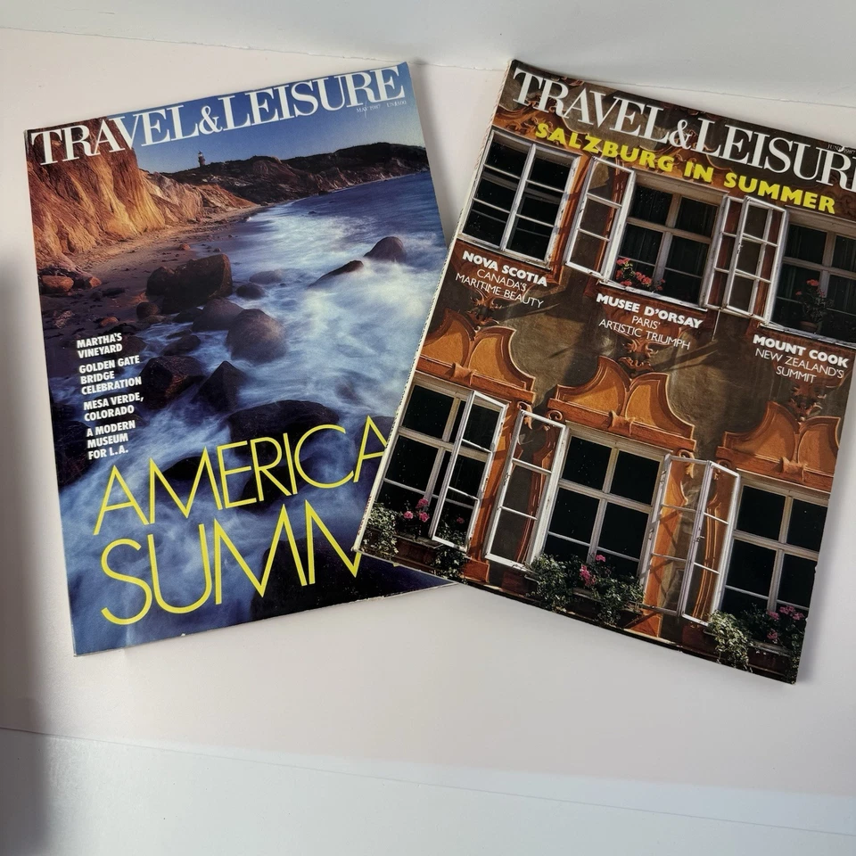 Travel + Leisure Magazine~Lot of 8 issues~May/June/Jul/Aug/Sept/Oct/Nov/Dec 1987 Foto 2 de 4