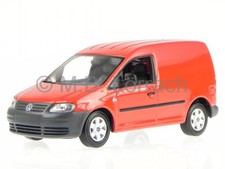 VW Caddy box van Lieferwagen 2005 red diecast model car Minichamps 1/43