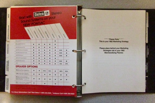 Original 1982 Pontiac Product Manual (Firebird S/E Trans Am Grand Prix LJ) - Picture 17 of 19