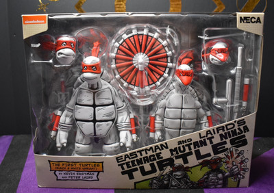  TMNT NECA Teenage Mutant Ninja Turtles 2 Pack Eastman Lairds FIRST Black White