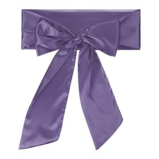 Satin Sash Belt Wedding Party Bridal Blank Satin Waist Belts Deep Purple