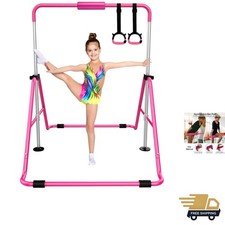 Gymnastics Bars, Adjustable Height Gymnastic Horizontal Bars, Children Foldin...