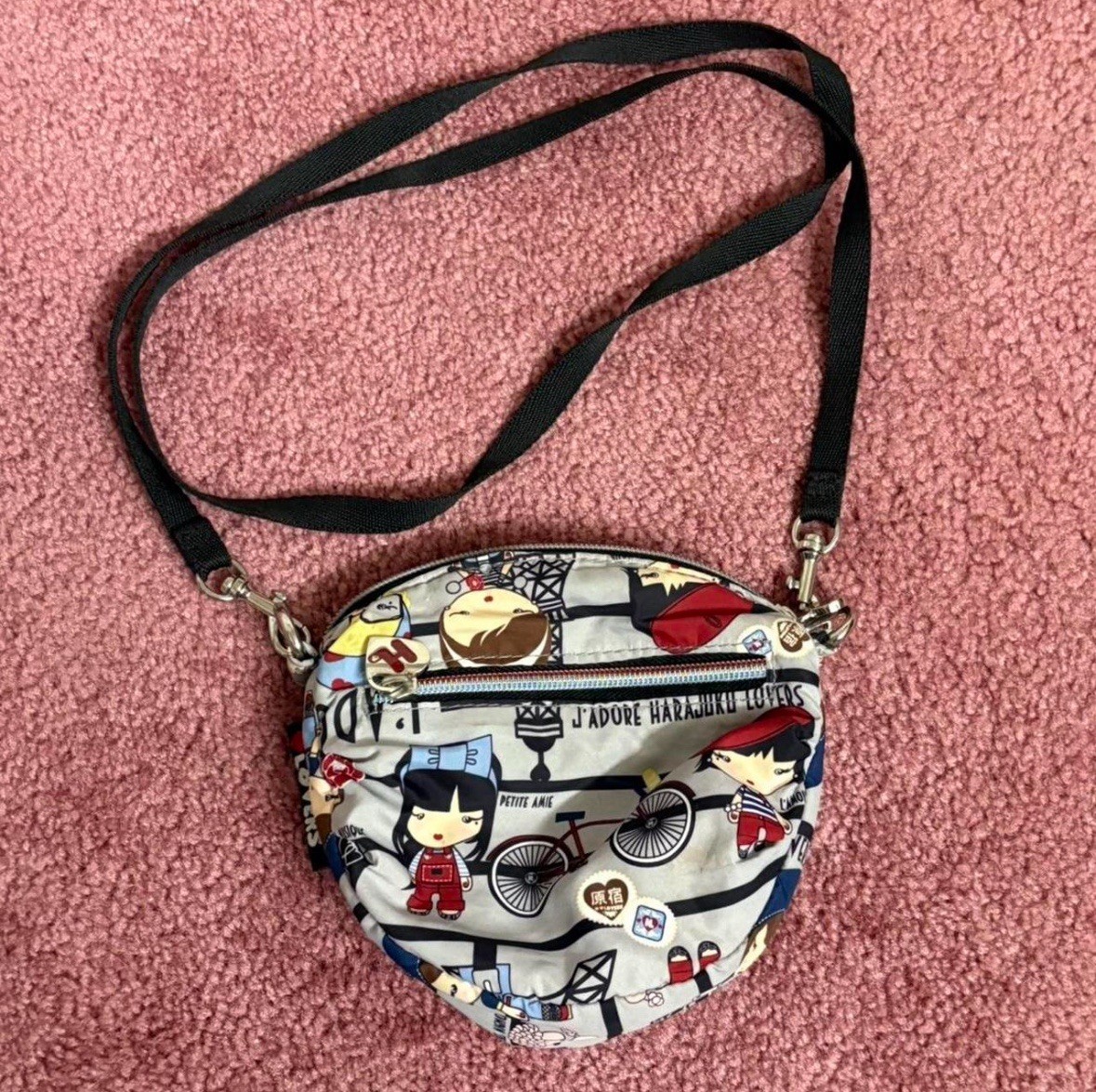 Harajuku Lovers Gwen Stefani Paris Round Crossbody Bag