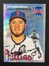 2023 Topps Chrome Platinum #176 Esteban Quiroz Rookie Topps Refractor /499