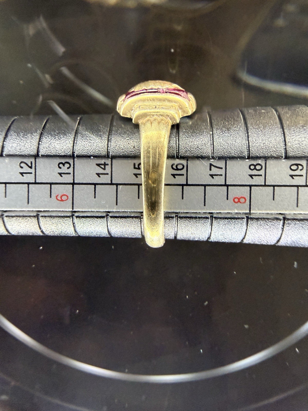 Vintage Art Deco 10k Solid Gold Ruby Fraternal Sc… - image 21