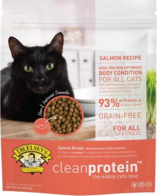 Dr. Elsey s Cleanprotein Salmon Dry Cat Food, 6.6 Lb - All Life Stages Formula