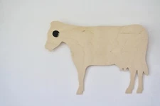 Original Contemporary Art Cow Signed