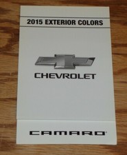 2015 Chevrolet Camaro Exterior Interior Colors Sales Brochure 15 Chevy