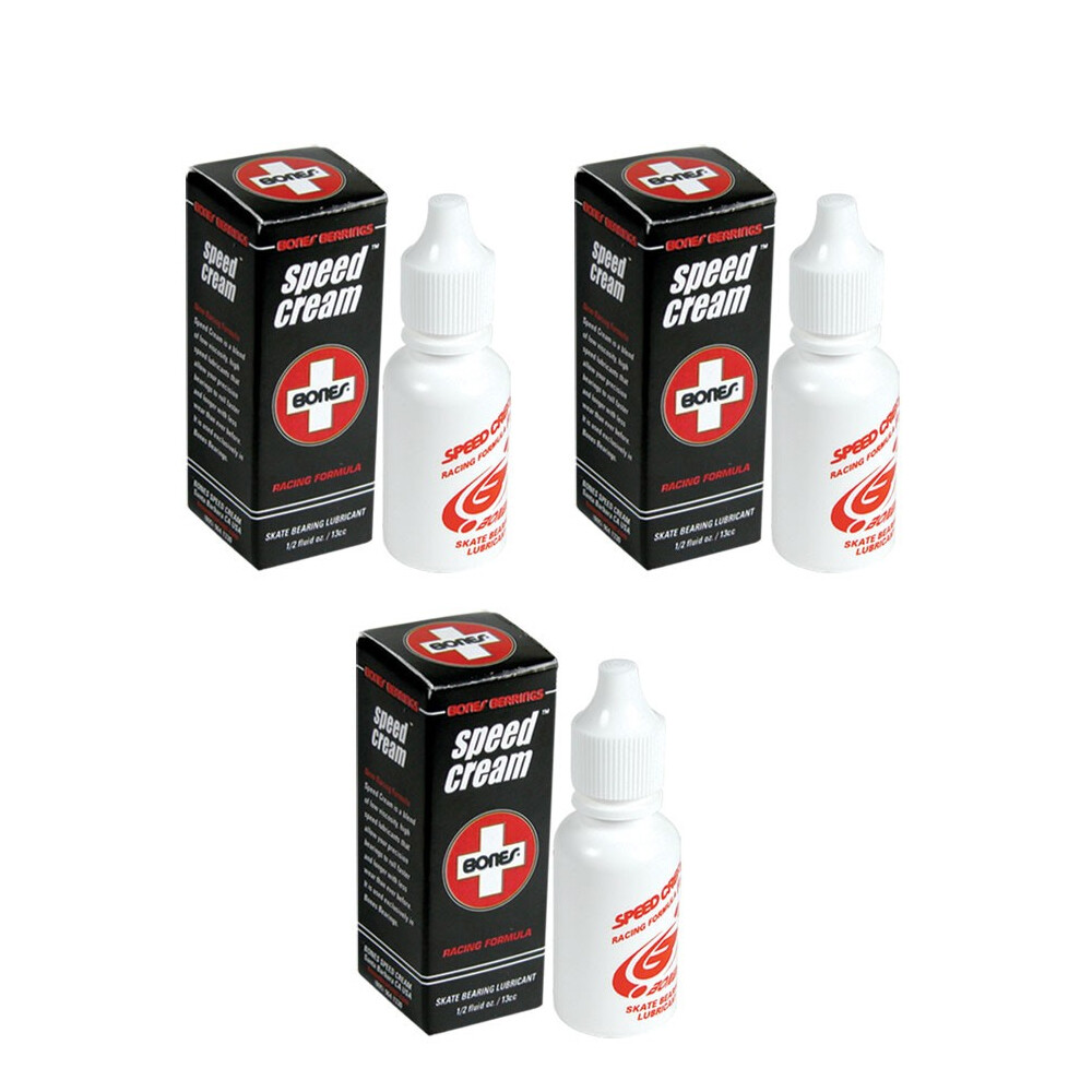 Bones Speed Cream Skateboard Bearing Lubricant 1/2 Oz 3-Pack | eBay