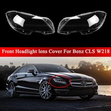 Paar Scheinwerferglas Abdeckung Streuscheibe Für Benz CLS Klasse W218 C218 10-14