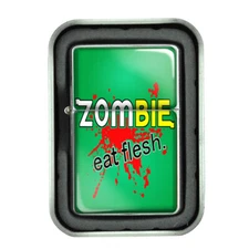 Zombie D9 Flip Top Oil Lighter Windproof