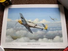 Rare! WW2 Luftwaffe Fighter Aces Signed Ltd Ed. Print JG2 'Richthofen' (42x30cm)
