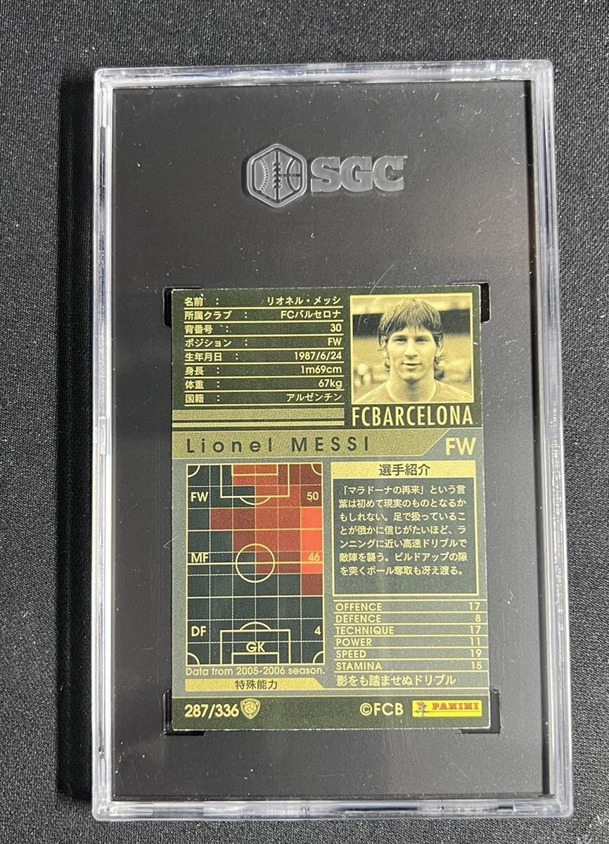 Lionel MESSI 2005-06 Panini WCCF FC Barcelona #287 RC ROOKIE Lionel MESSI 2005-06 Panini WCCF FC Barcelona #287 RC ROOKIE