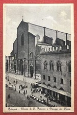 Postcard - Bologna - Church of S. Petronio and Palazzo de Notai - 1933