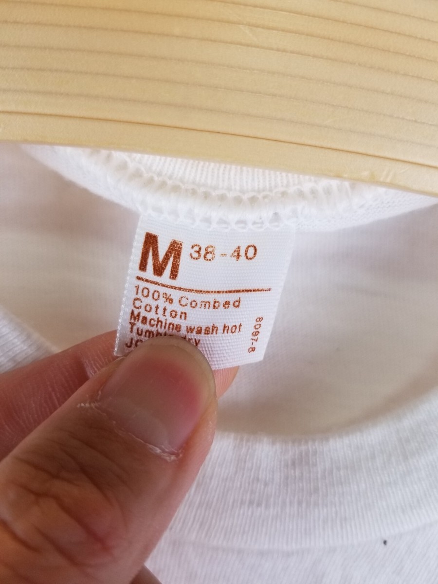 VINTAGE 70' JC PENNY WHITE BLANK SINGLE STITCH COTTON T-SHIRT SZ