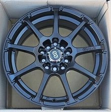 1 New 16x6.5 Enkei EDR9 Matte Black Wheel Rim 5x100/114.3 +38mm 441-565-0238BK