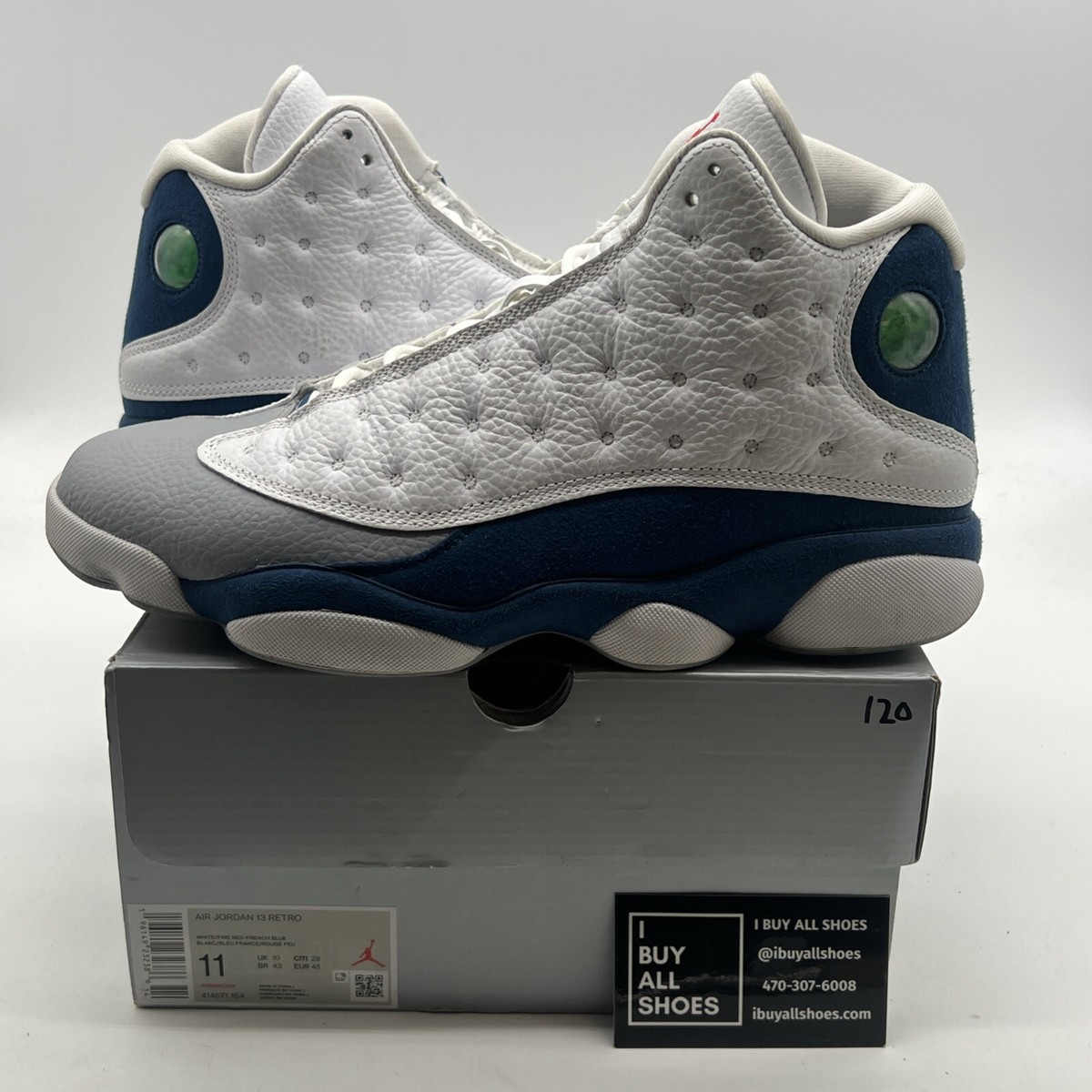 Size 11 Air Jordan 13 Retro Mid French Blue (414571-164)
