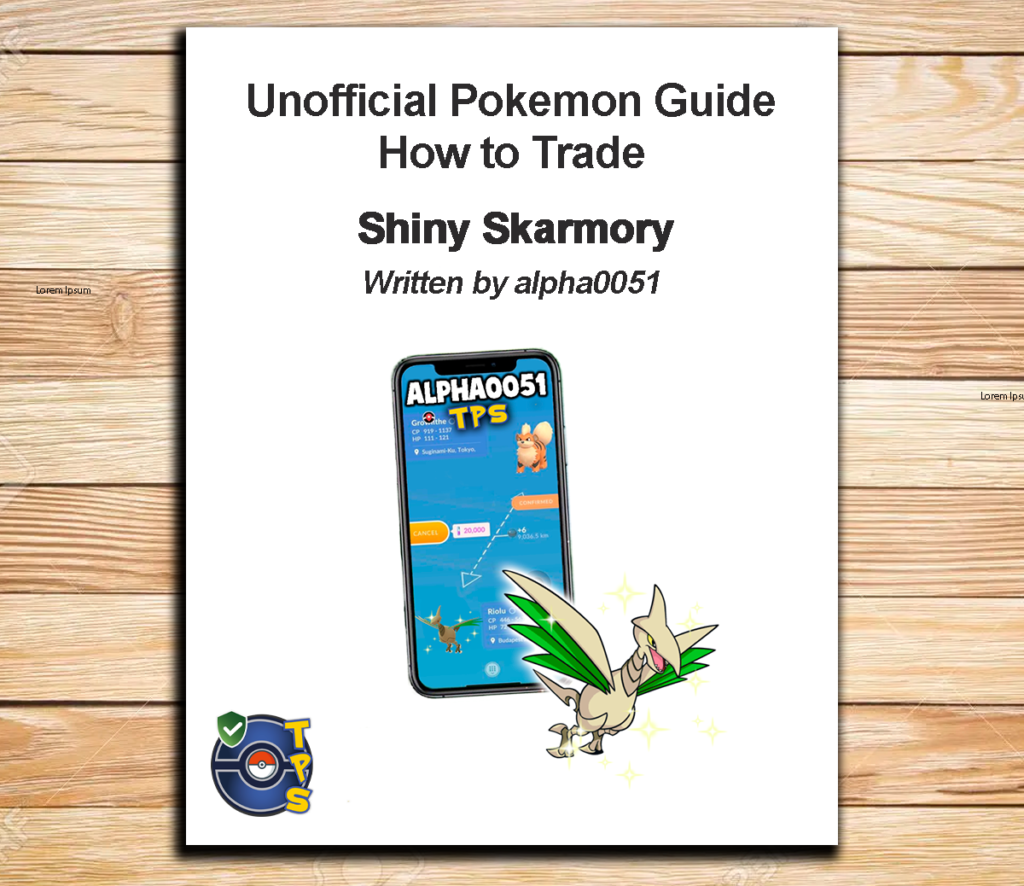 Pokemon Guide How to Trade Shiny Skarmory Include 1 Registered T