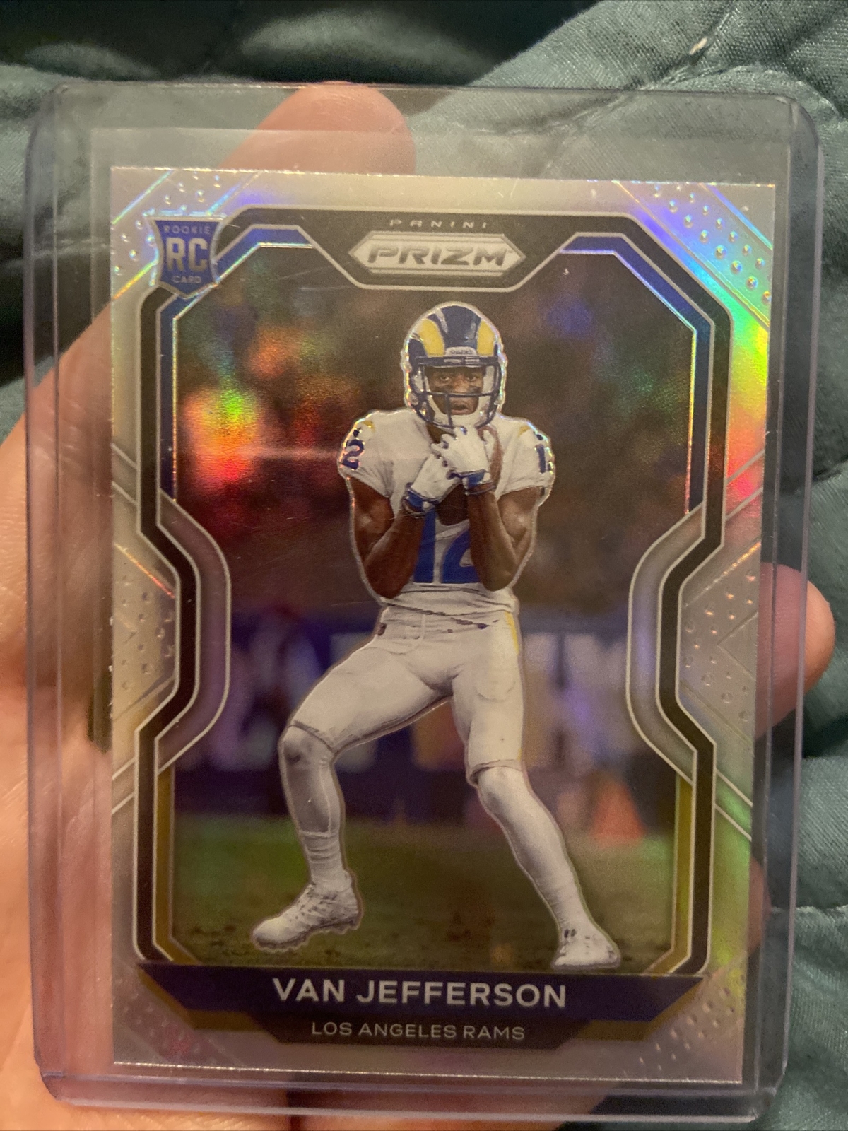 2020 Panini Prizm Van Jefferson RC #377 Silver Prizm Rookie Los Angeles Rams