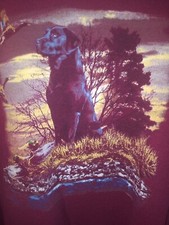 Vintage Labrador Retriever Crewneck Sweatshirt Dog Graphic Men s 2XL