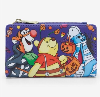 Loungefly Disney Winnie The Pooh Characters  Trick-Or-Treat Wallet Boxlunch